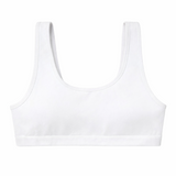 Bodycare Girls Crop Top Racer Back Sleeveless Solid Pack Of 3 - Black, Skin & White