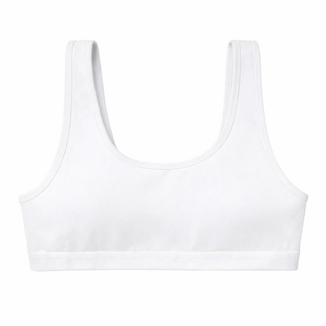 Bodycare Girls Crop Top Racer Back Sleeveless Solid Pack Of 3 - Black, Skin & White