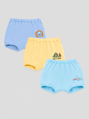 Baby Boys Trunk Innerwear with Inner Elastic for Easy Wear, Everyday Comfort and Wardrobe Essentials - Pack of 3