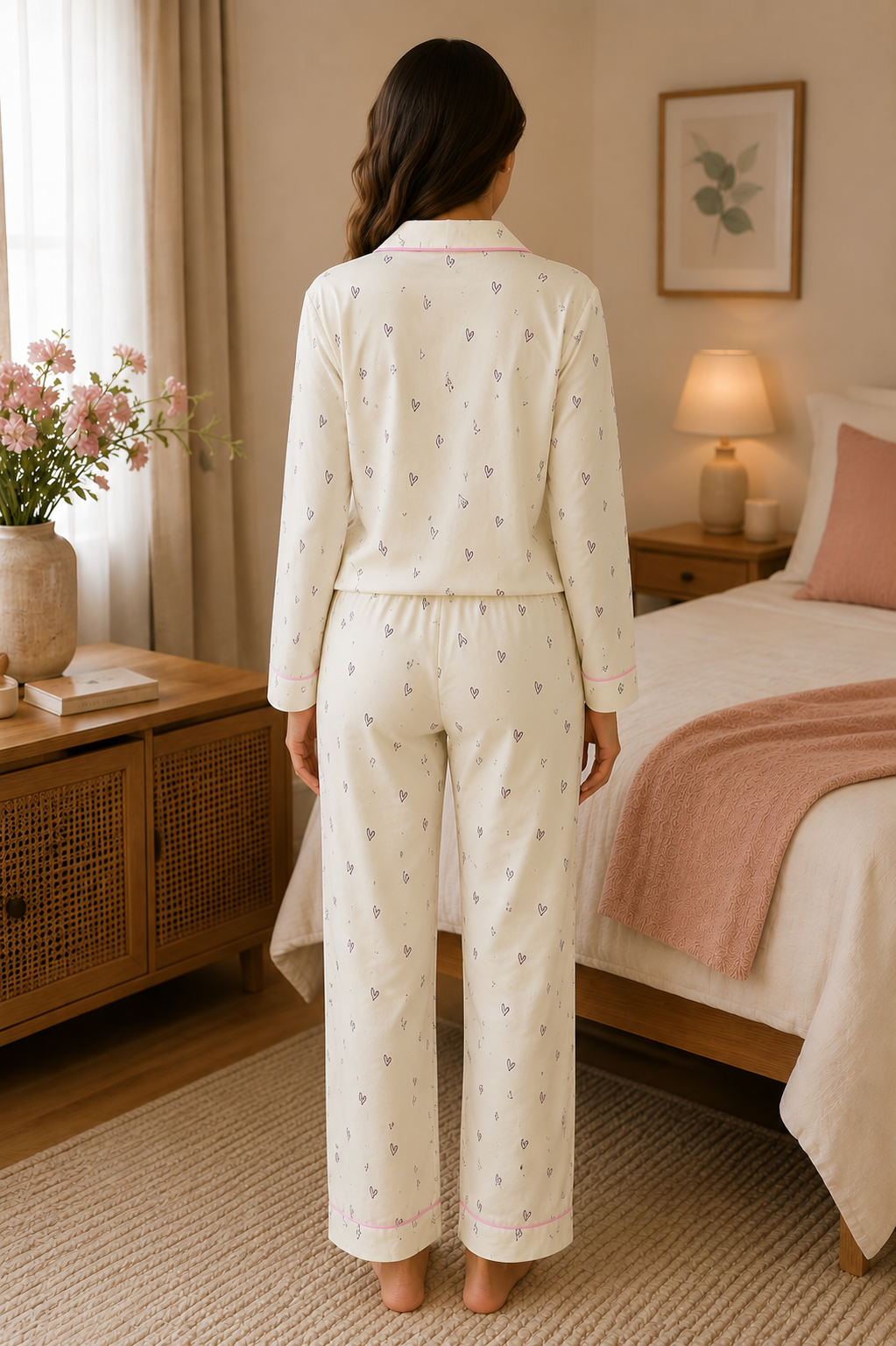Bodycomfy Women's Night Suit - Irish Cream