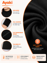 Women Miyabi Thermal Top with High Neck Full Sleeves, Regular Fit Warmth and Winter Innerwear Comfort