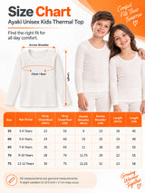 Unisex Kids Thermal Top Round Neck Full Sleeves for Winter Layering and Cold Weather Comfort - Pack of 1