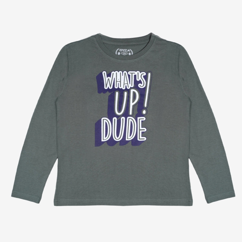 Boys 100% Cotton T-Shirt Round Neck Full Sleeves - Bodycare