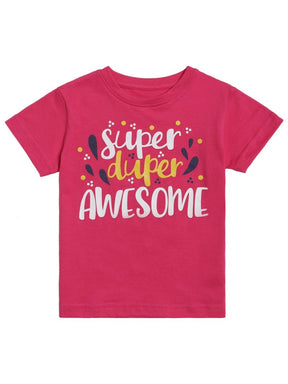 Girls T-Shirt Round Neck Half Sleeves - Bodycare