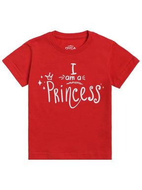 Girls 100% Cotton T-Shirt Half Sleeves - Bodycare