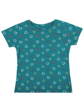 Girls T-Shirt Round Neck Half Sleeves - Bodycare