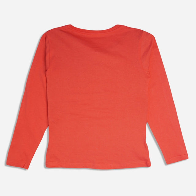 Girls 100% Cotton T-Shirt Round Neck Full Sleeves - Bodycare