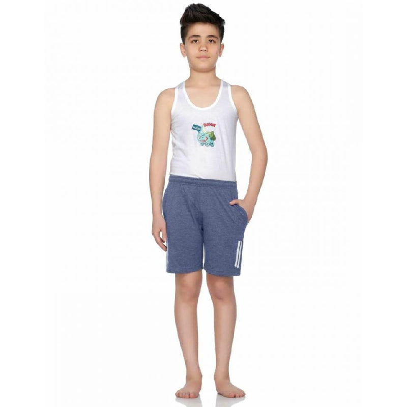 Boys 100% Cotton Shorts Side Pockets - Bodycare