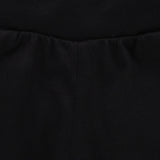 Close-up of black kids innerwear fabric with soft elastic waistband
