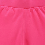 Close-up of pink kids innerwear fabric with elastic waistband and soft stitching