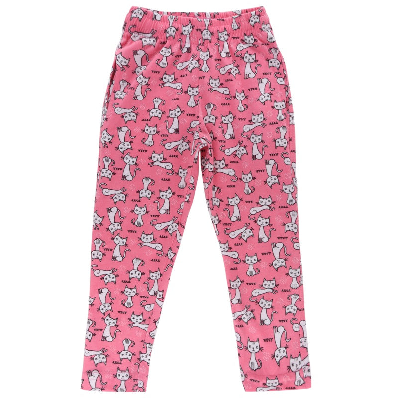 DYCA Girls Cotton Track Pant Self Design