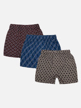 Boys 100% Cotton Trunk Inner Elastic Pack of 3 - Bodycare