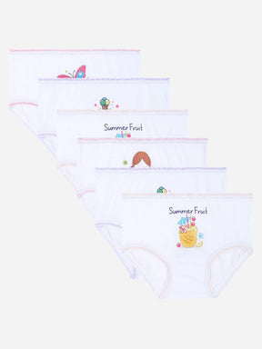 Baby Girls Panty Top Elastic Pack of 6 - Bodycare