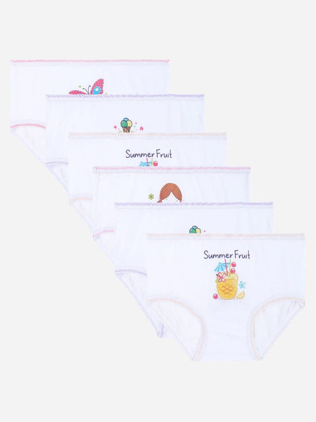 Baby Girls Panty Top Elastic Pack of 6 - Bodycare