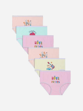 Baby Girls Panty Top Elastic Pack of 6 - Bodycare