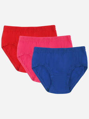 Girls 100% Cotton Panty Pack of 3 - Bodycare