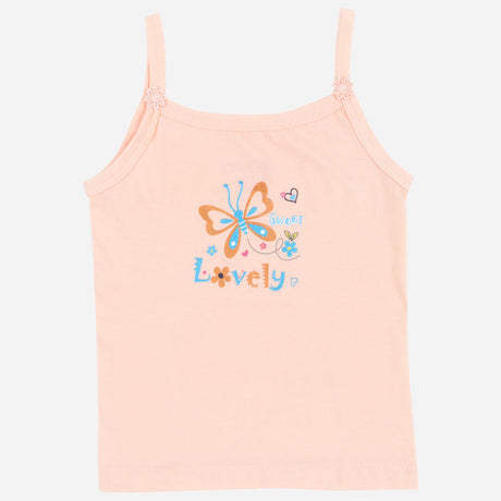 DYCA Girls Cotton Printed Vest Dori Neck Sleeveless Pack Of 4