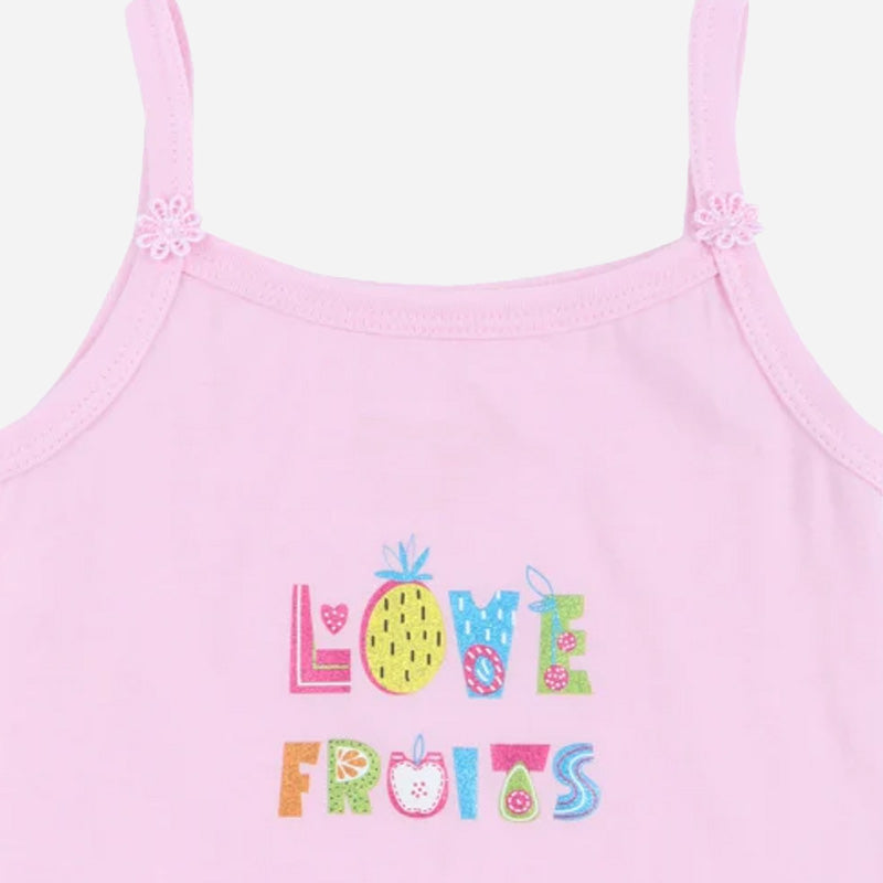 Girls Vest Dori Neck Sleeveless Pack of 4 - Bodycare
