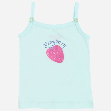 DYCA Girls Cotton Printed Vest Dori Neck Sleeveless Pack Of 4