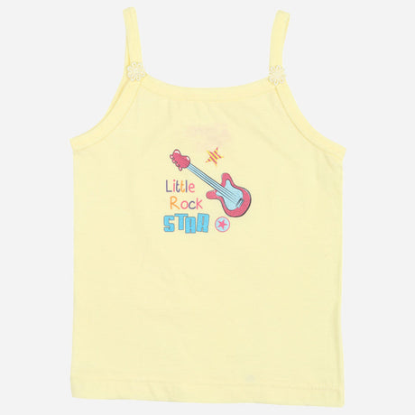 DYCA Girls Cotton Printed Vest Dori Neck Sleeveless Pack Of 4