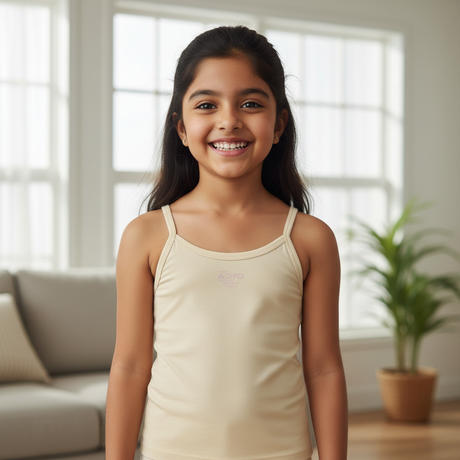 Dyca Girls Sleeveless Solid Vest Pack Of 4