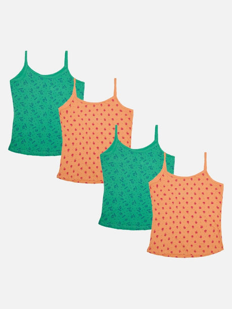 Girls 100% Cotton Vest Pack of 4 - Bodycare