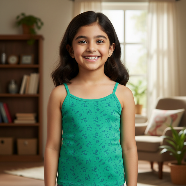 Girls 100% Cotton Vest Pack of 4 - Bodycare