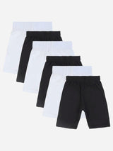 DYCA Girls Cotton Solid Shorties Pack Of 6