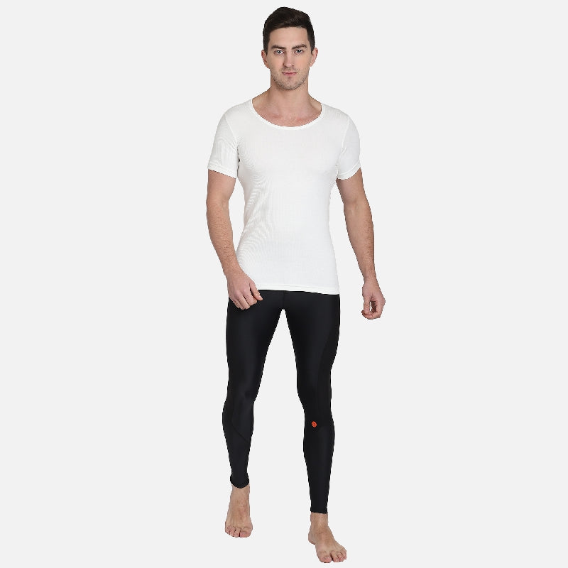 DYCA Thermal Men Top Round Neck Half Sleeves Solid