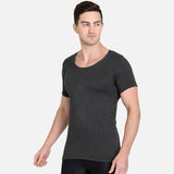 DYCA Thermal Men Top Round Neck Half Sleeves Solid