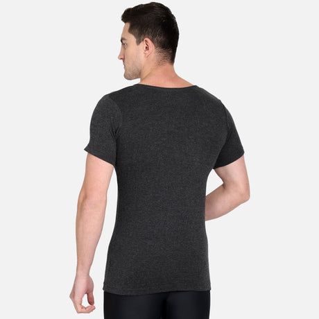 DYCA Thermal Men Top Round Neck Half Sleeves Solid
