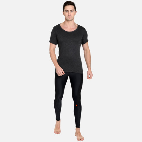 DYCA Thermal Men Top Round Neck Half Sleeves Solid