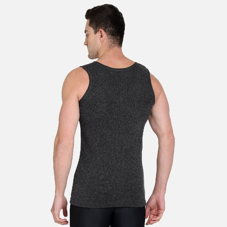 DYCA Thermal Men Top Round Neck Sleeveless Solid