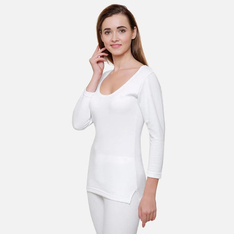 Women Thermal Top Round Neck Full Sleeves