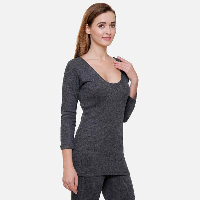 Women Thermal Top Round Neck Full Sleeves - Bodycare