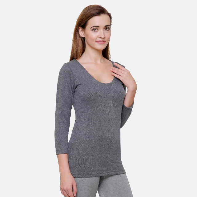 Women Thermal Top Round Neck Full Sleeves - Bodycare