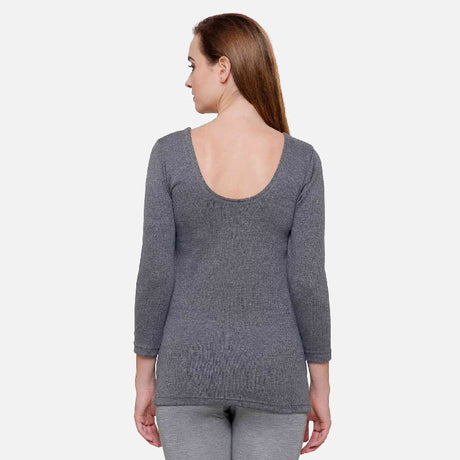 Women Thermal Top Round Neck Full Sleeves