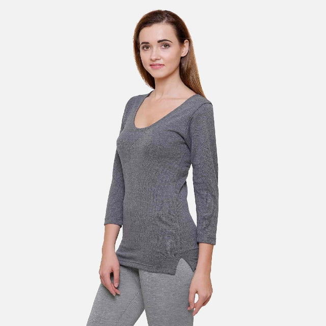 Women Thermal Top Round Neck Full Sleeves - Bodycare