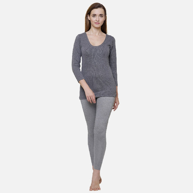 Women Thermal Top Round Neck Full Sleeves - Bodycare