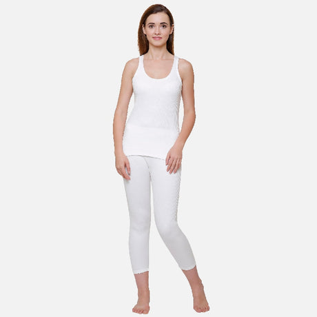 Women Thermal Top Round Neck Sleeveless