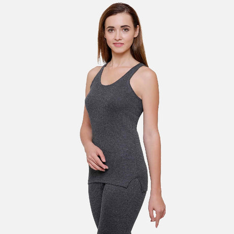 Women Thermal Top Round Neck Sleeveless