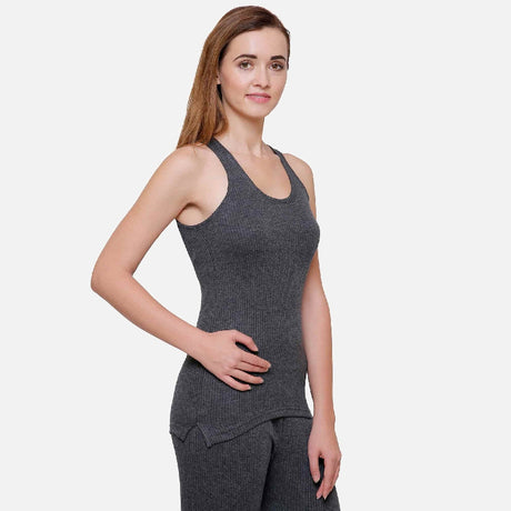 Women Thermal Top Round Neck Sleeveless