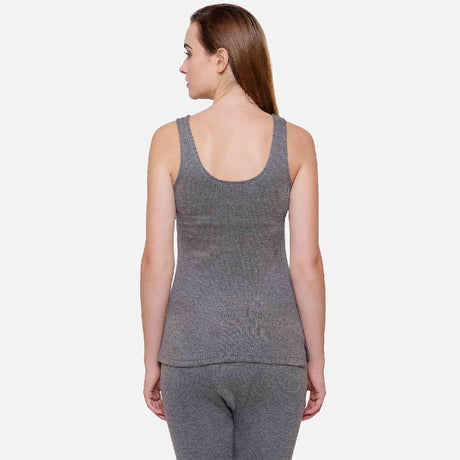 Women Thermal Top Round Neck Sleeveless