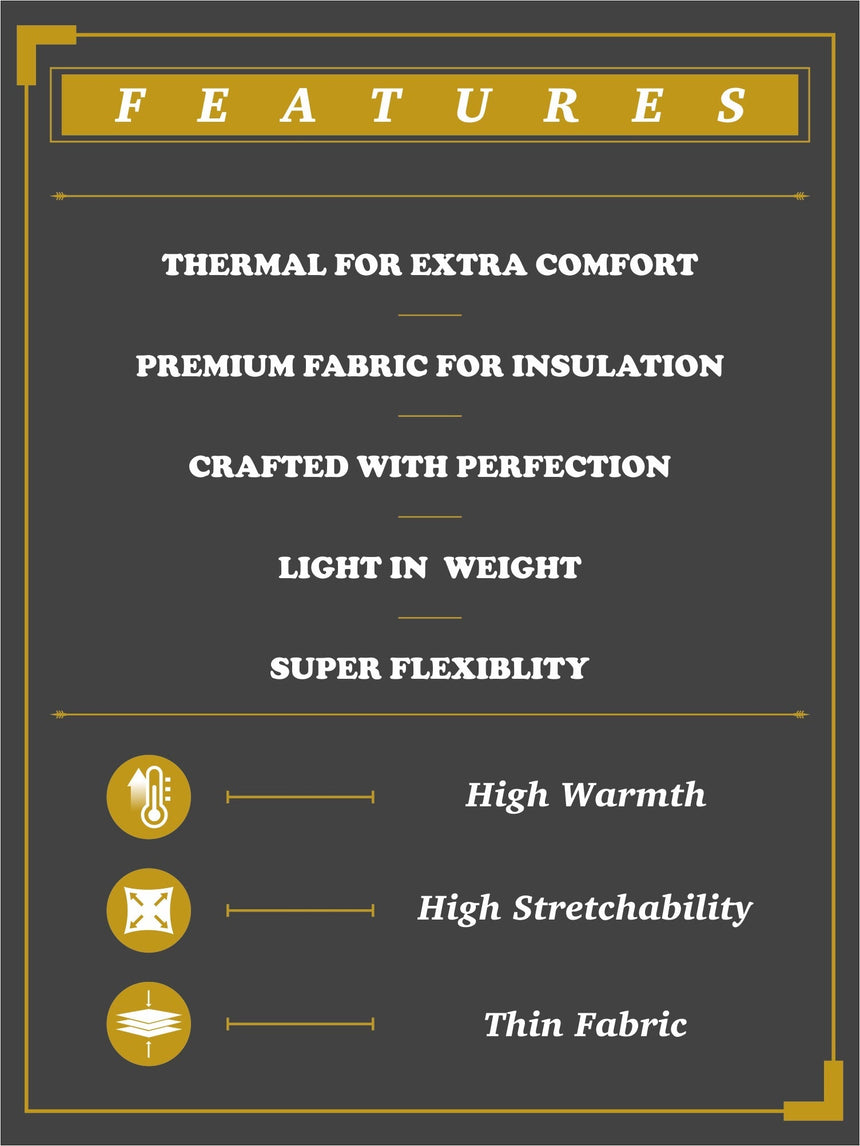 Gold+ Bodycare Men Thermal Top Round Neck Full Sleeves