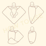 Bodycare Unisex Baby Printed Hooded Wrapper