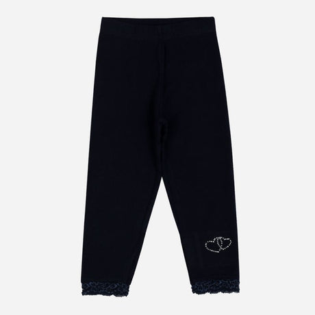 Girls Cotton Spandex Leggings Inner Elastic Stretch Pack of 6