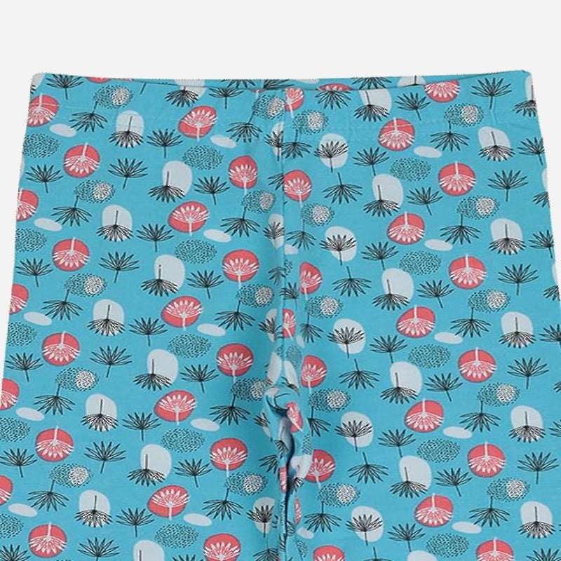 Girls Cotton Spandex Leggings Inner Elastic Stretch Pack of 2 - Bodycare