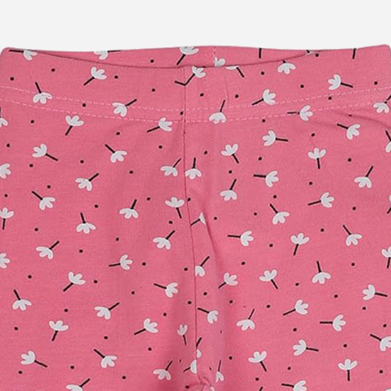Girls Cotton Spandex Leggings Inner Elastic Stretch Pack of 2 - Bodycare