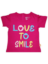 Baby Girls Cotton T-Shirt Round Neck Half Sleeves Pack of 1 - Bodycare