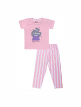 Bodycare Girls Tshirt & Pajami Night Suit Set